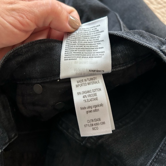 AGOLDE NICO high rise slim fit size 23 black jeans in excellent condition! - Picture 4 of 7